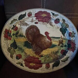Vintage Wedgewood Oval Turkey Platter